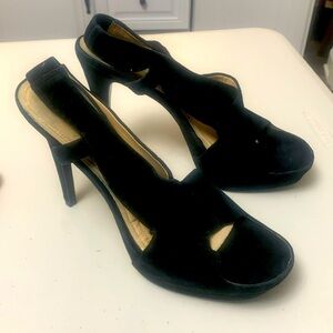 🖤 Diane von Furstenberg Suede Platform Stiletto Heels – 5” – Size 8.5 🖤